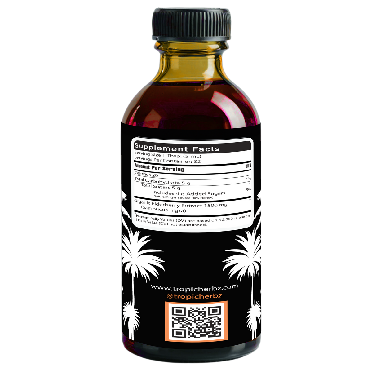 Elderberry Syrup With Honey - 8oz