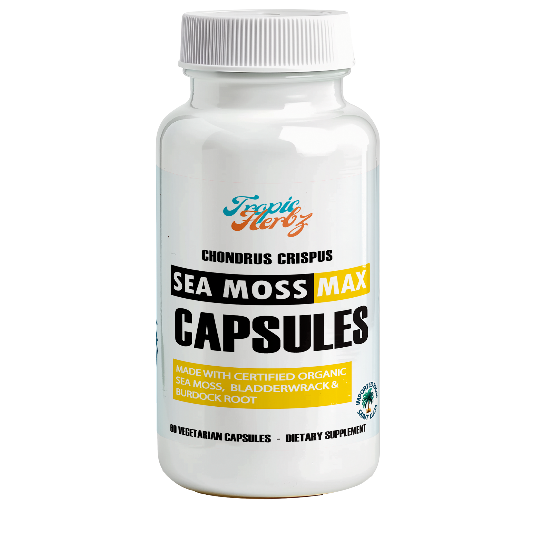 Chondrus Crispus Seamoss Max Organic Capsules Tropic Herbz
