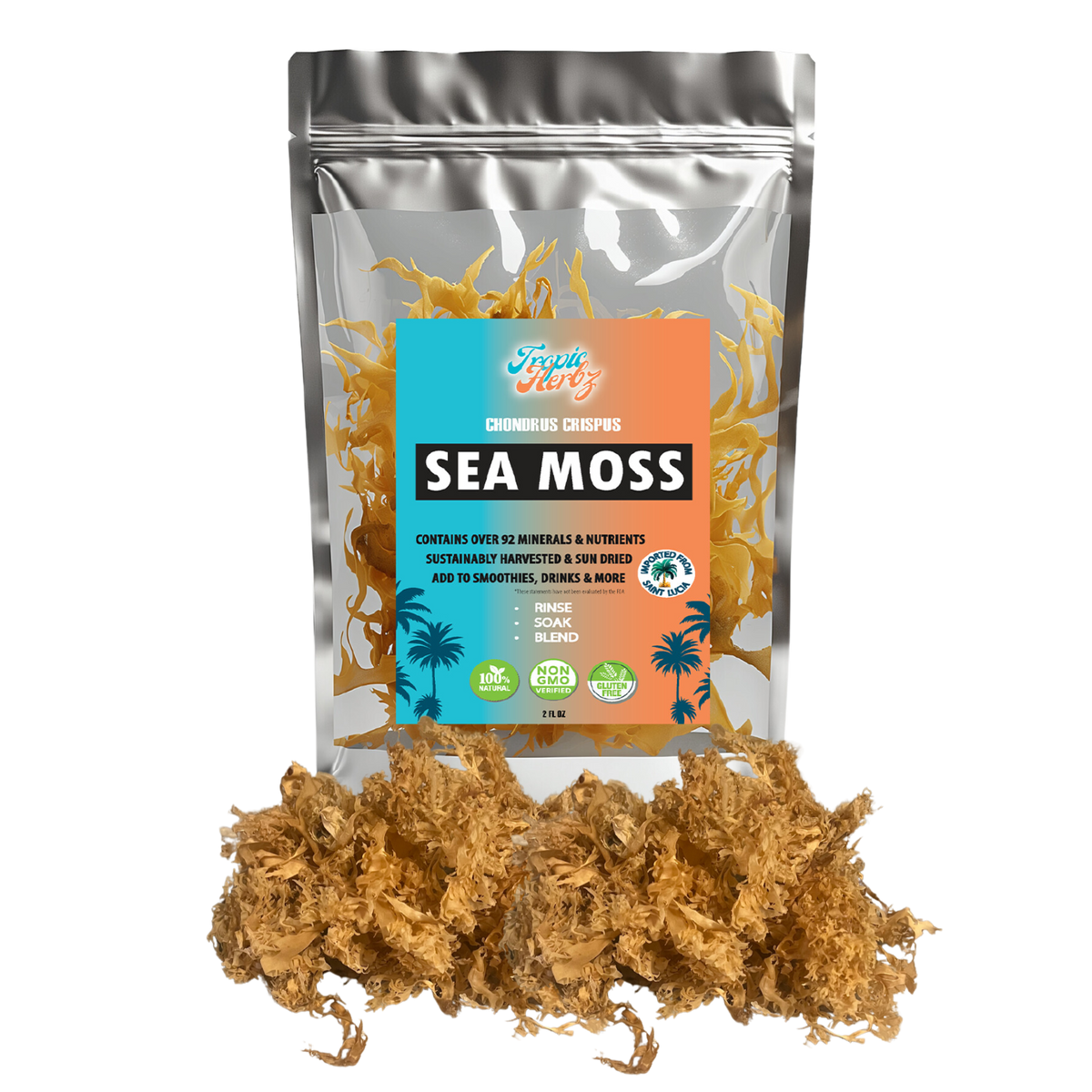 Gold Chondrus Crispus Sea Moss