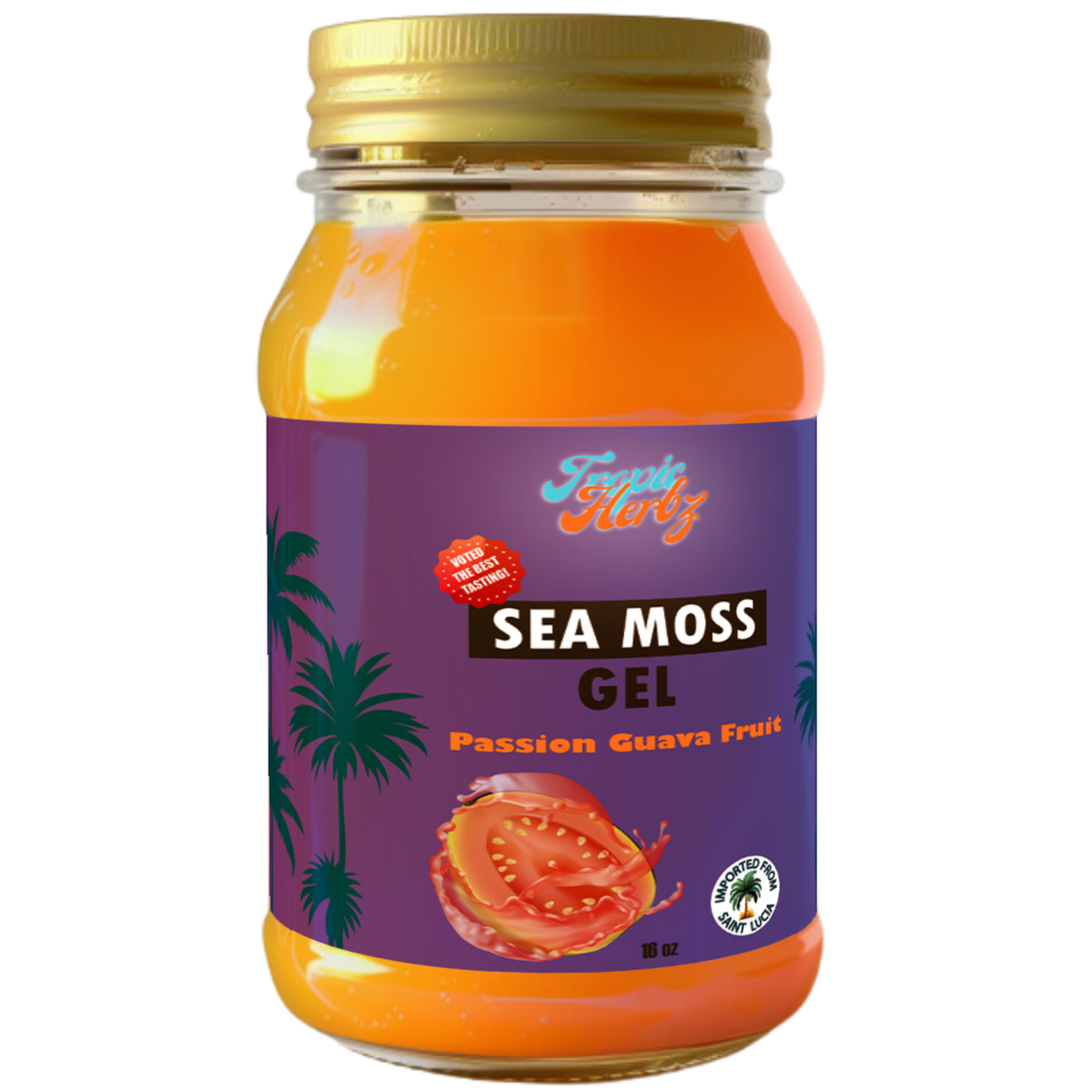 Passion Guava Sea Moss Gel (16oz)